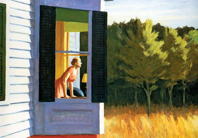 Cape Cod Morning by Edward Hopper Greetings Card - Click Image to Close