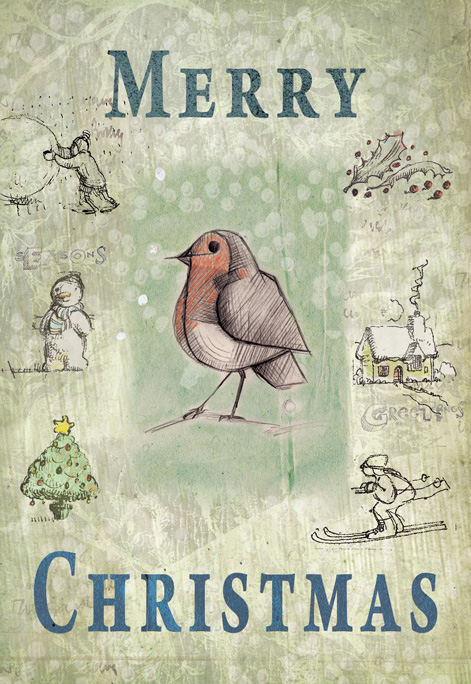 Robin - Pack of 5 Christmas Cards Robin - Pack of 5 Christmas Cards