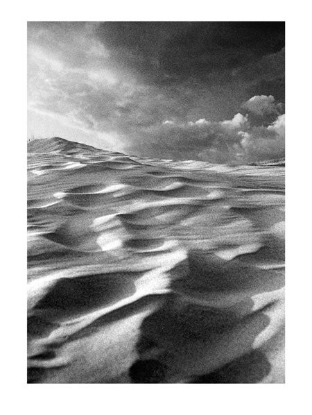 Windswept Dunes - 40x30cm B&W Print by Max Hernn