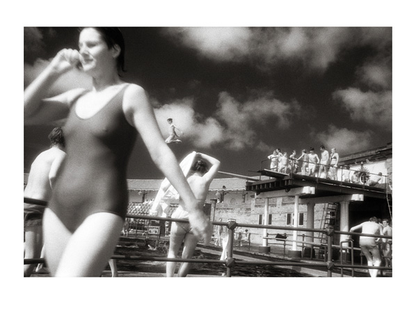 Day at the Pool - 40 x 30cm Black & White Print by Max Hernn … - Click Image to Close
