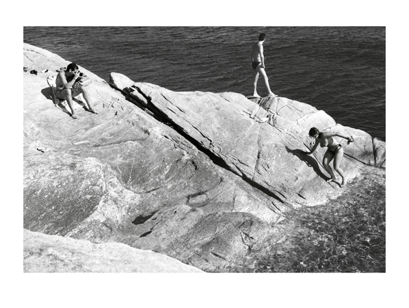 On The Rocks - 40 x 30cm Black & White Print by Max Hernn - Click Image to Close