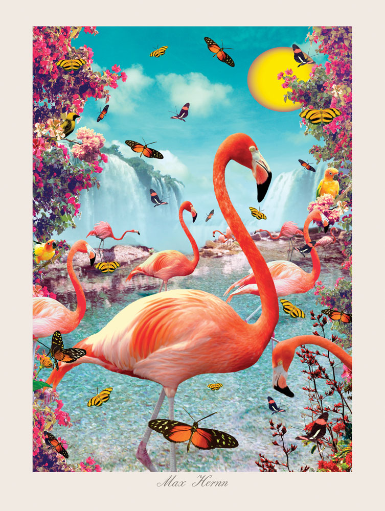 Flamingo 40x30 cm Print by Max Hernn - Click Image to Close