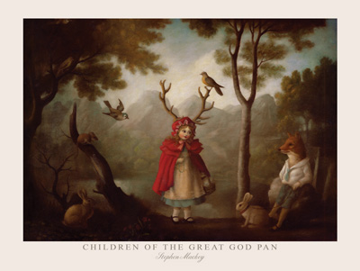 Children of the Great God Pan Signed Print by Stephen Mackey