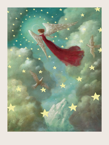 Angel with Doves Print by Stephen Mackey Angel with Doves Print by Stephen Mackey