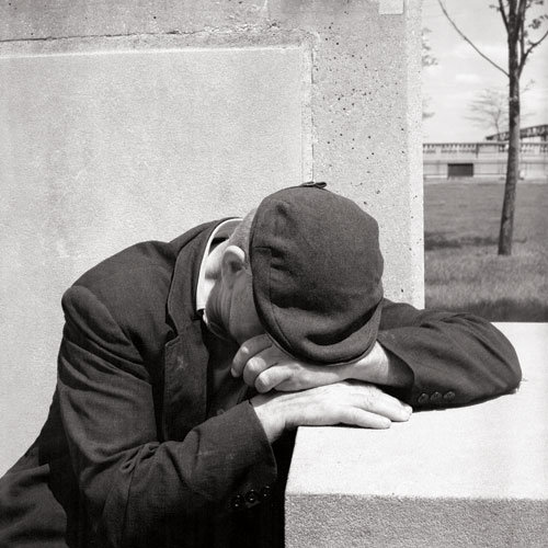 Vivian Maier Sleeping Man Greeting Card Vivian Maier Sleeping Man Greeting Card
