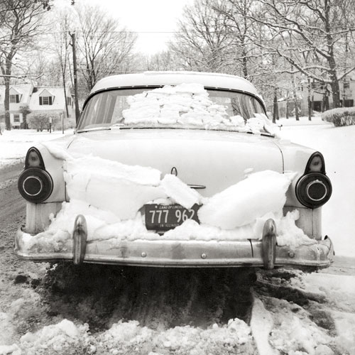 Vivian Maier Car in Snow Greeting Card Vivian Maier Car in Snow Greeting Card