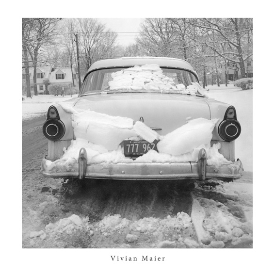 Vivian Maier Car Stuck in Snow 30x30cm Print Vivian Maier Car Stuck in Snow 30x30cm Print
