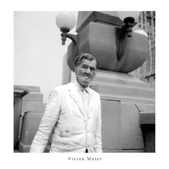 Vivian Maier Man Smoking a Cigarette 30x30cm Print Vivian Maier Man Smoking a Cigarette 30x30cm Print