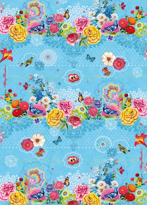 Blue Paradise Gift Wrap Paper Blue Paradise Gift Wrap Paper