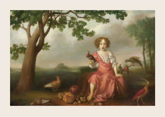 Fruit under a Horse Tree Greeting Card by Stephen Mackey - Click Image to Close