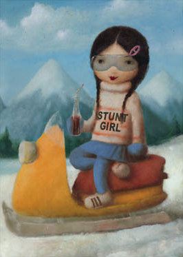 Girl on sleigh PFS_05 (10 Pack) Girl on sleigh PFS_05 (10 Pack)