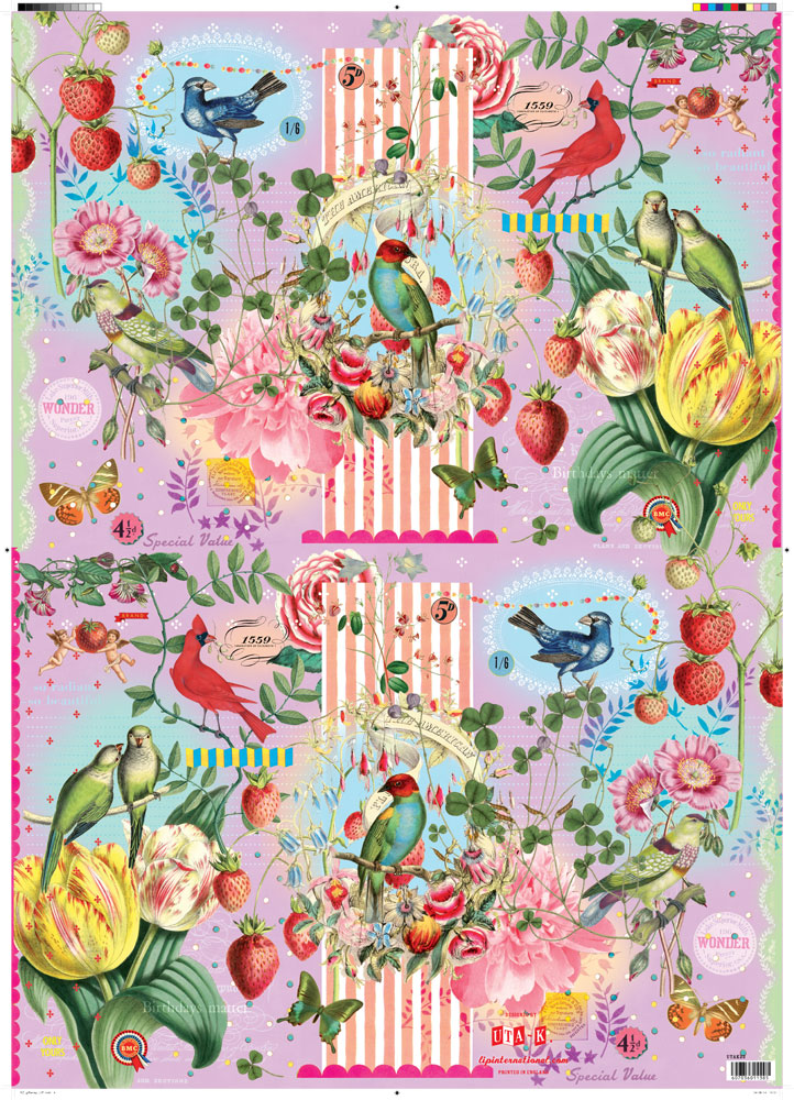 Paradise Garden Gift Wrap Paper Paradise Garden Gift Wrap Paper