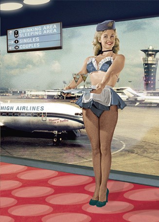 BC278 - Air Hostess Greeting Card