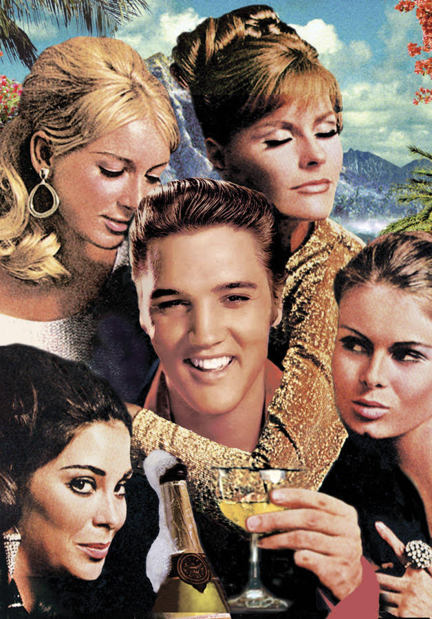 P125 - Elvis and Friends Postcard