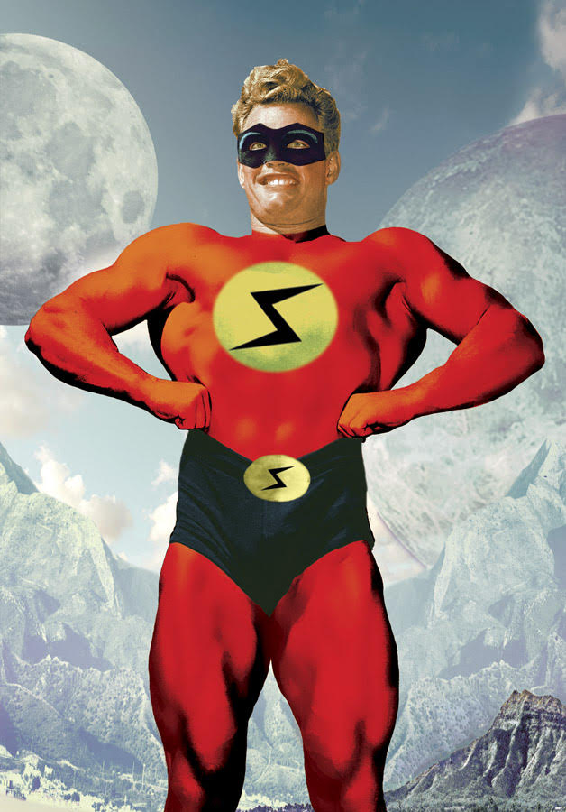 P130 - Superboy Superhero Postcard