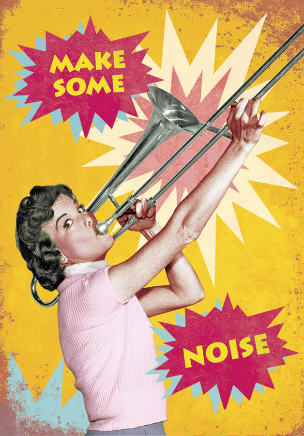 P134 - Make Some Noise Postcard