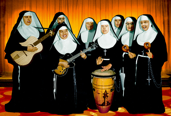 Singing Nuns Postcard by Max Hernn - Click Image to Close