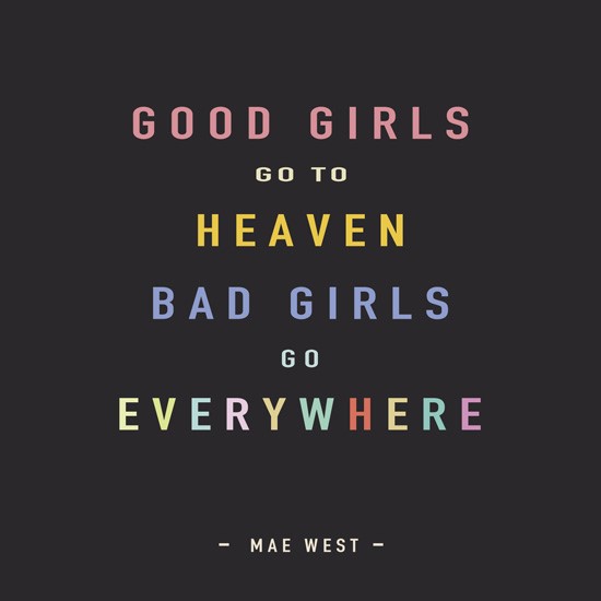 PW31 - Good Girls/Bad Girls Greeting Card - Click Image to Close