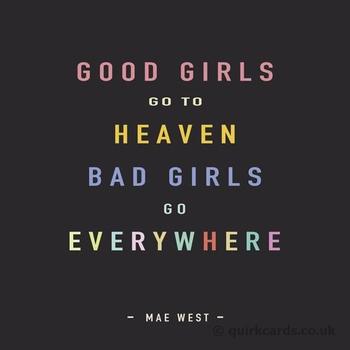 PW31 - Good Girls/Bad Girls Greeting Card