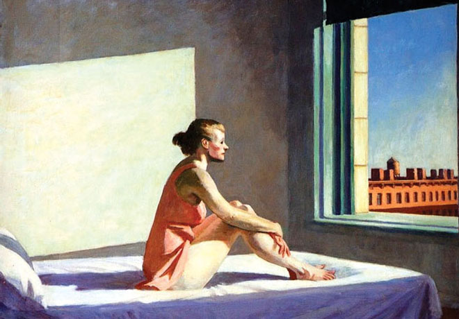 AC04 - Morning Sun by Edward Hopper Greetings Card - Click Image to Close