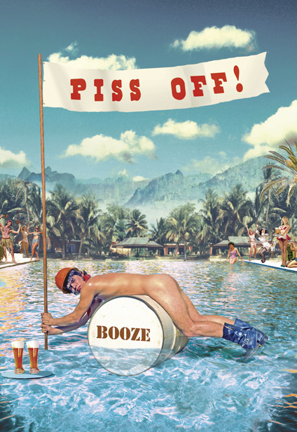 Piss Off! Postcard by Max Hernn - Click Image to Close