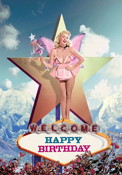 Welcome Fairy Happy Birthday Postcard by Max Hernn - Click Image to Close