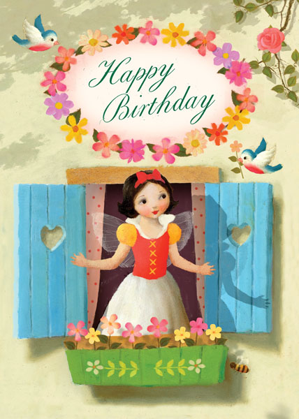 Happy Birthday Girl Greeting Card